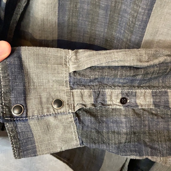 INC International Concepts plaid button up shirt - Picture 4 of 5